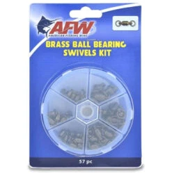 AFW TKB00006 Brass Ball Bearing Swivels Kit 57 Pieces