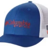 Columbia 1714811051 PFG Fish Flag Mesh Flat Brim Ball Cap - O/S
