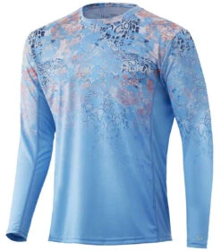 Huk Icon X Tide Change Fade Long Sleeve Shirt - Horizon - X-Large