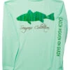 IBig Seagrass Redfish Performance Long Sleeve Shirt - Seafoam - Medium