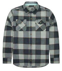 Jetty Breaker Flannel Shirt - Grey - X-Large