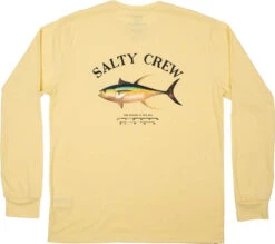 Salty Crew Ahi Mount Long Sleeve Tech T-Shirt - Banana - Large