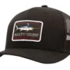 Salty Crew Flat Bill Retro Trucker Hat - Black