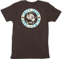 Salty Crew Mighty Mahi Short Sleeve T-Shirt - Black - Medium