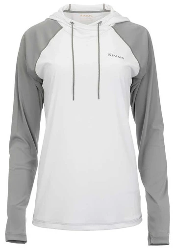 Simms Womens Solarflex Hoody - White Cinder - Small