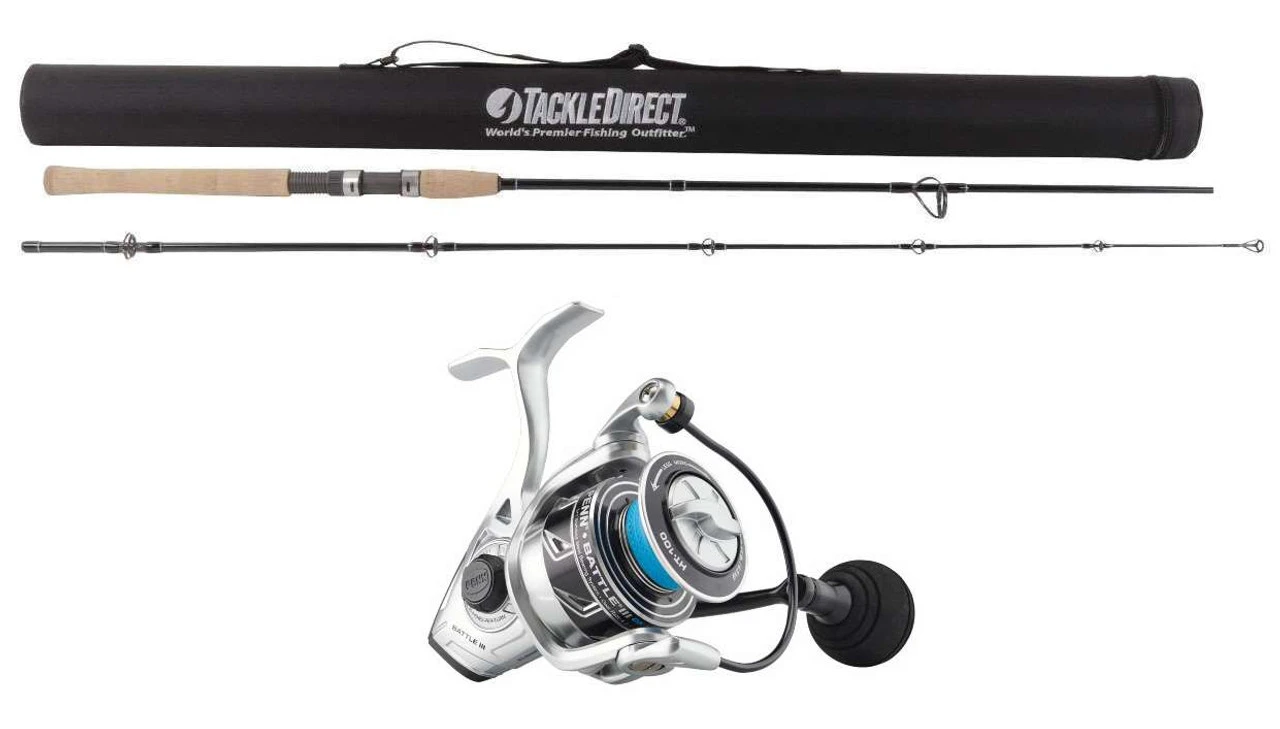 TackleDirect Silver Hook 2-pc/Penn BTLIII4000DX Battle III DX Combo
