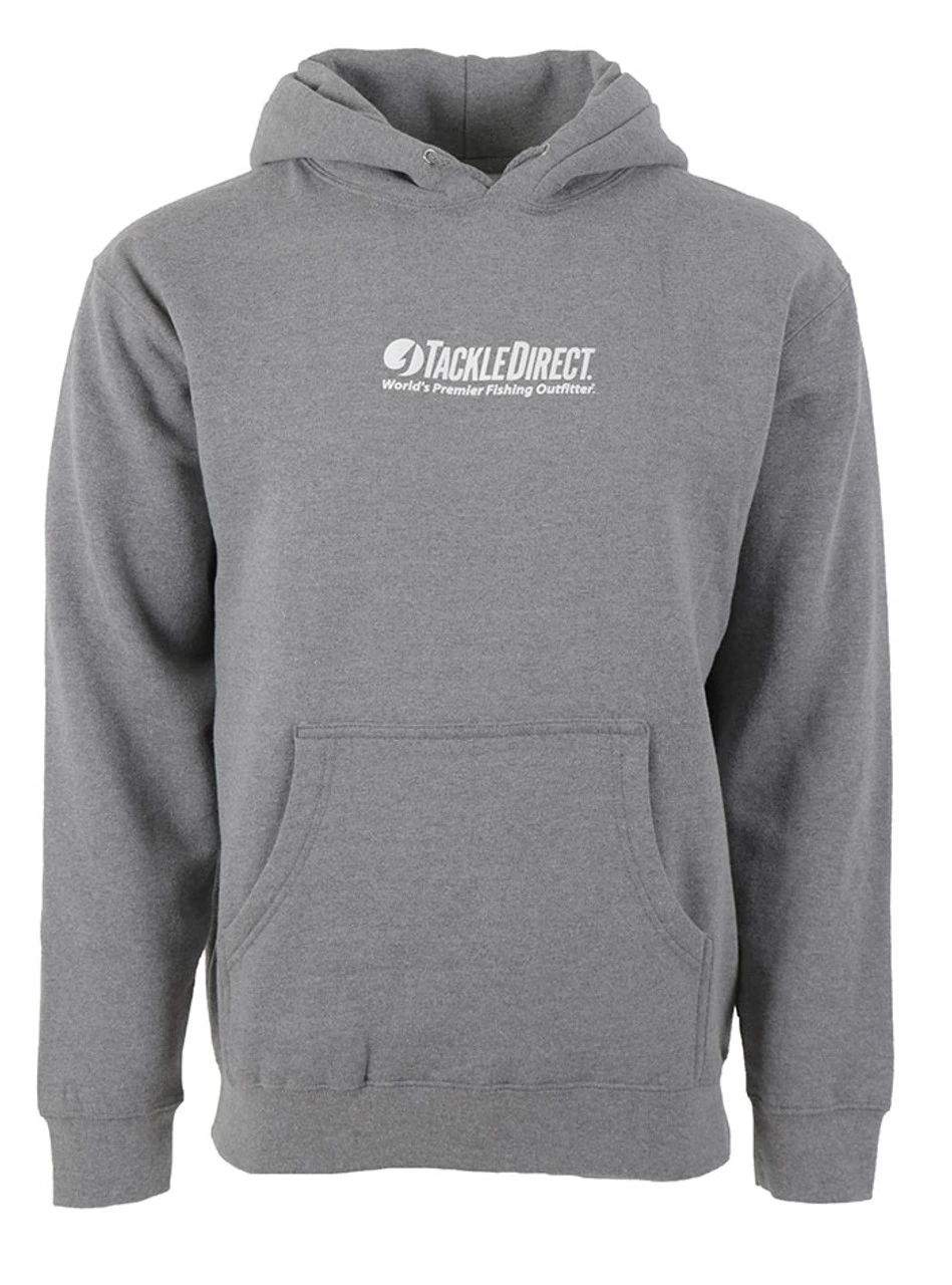 TackleDirect TDLH-GH TD Logo Hoody Gun Metal Heather - Size Large