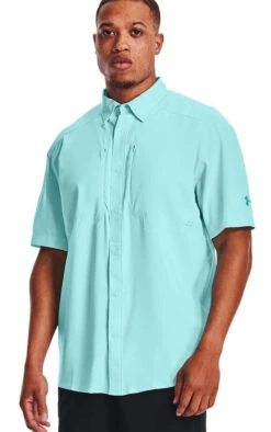 Under Armour Tide Chaser 2.0 Short Sleeve Shirt - Breeze/Cosmos - L