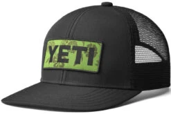 Yeti Floral Logo Badge Trucker Hat - Black